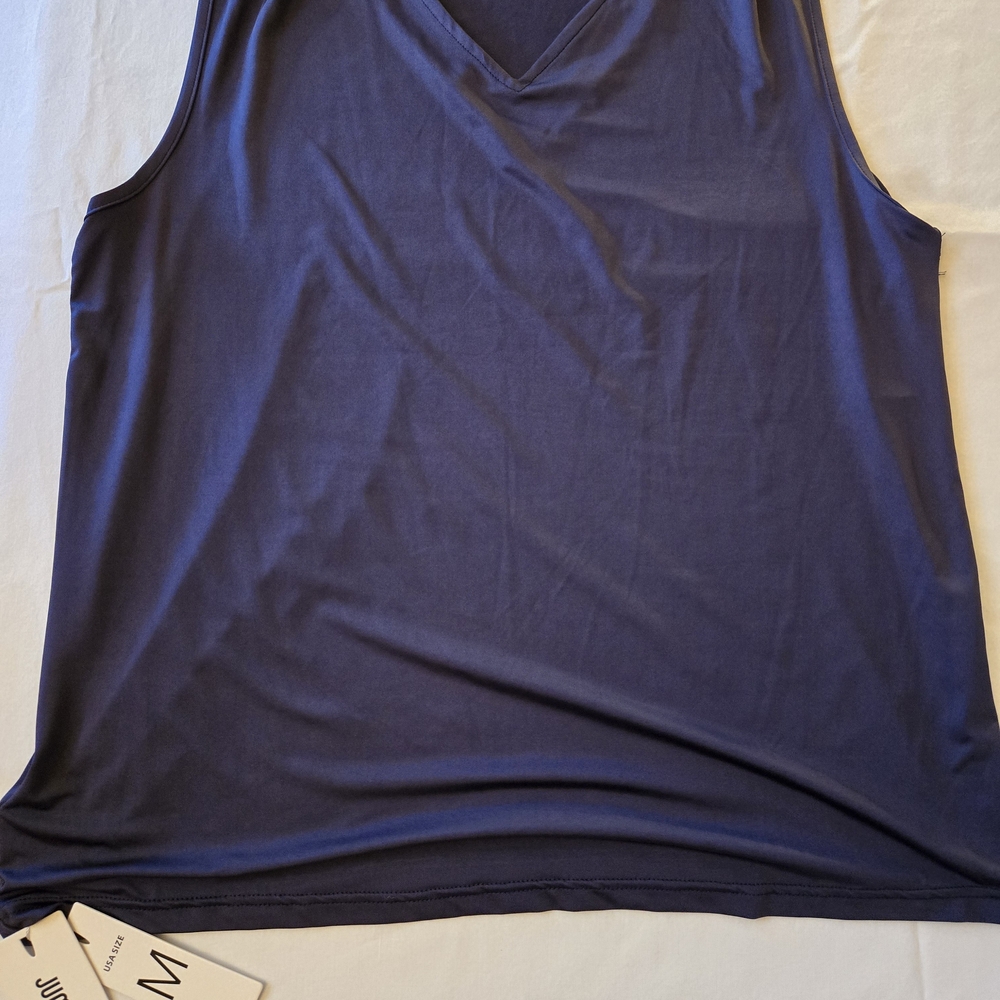 Jump Women's V-Neck Tank Top - Deep Blue